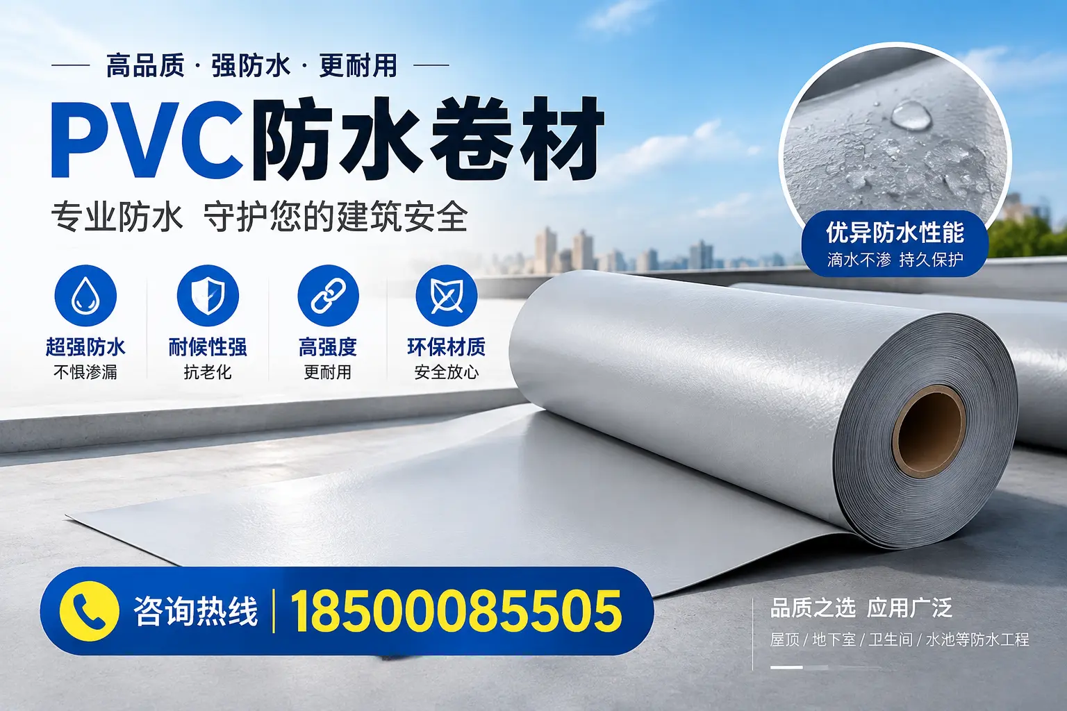 南京地区pvc防水卷材的市场现状与发展趋势